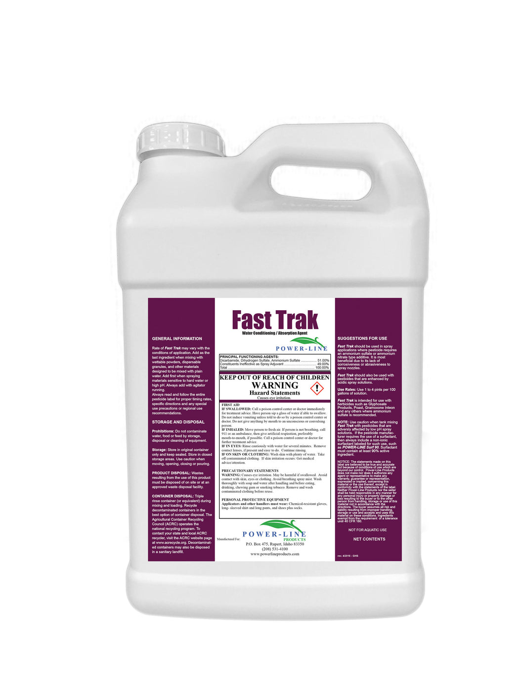 Fast Trak 2.5 Gallon